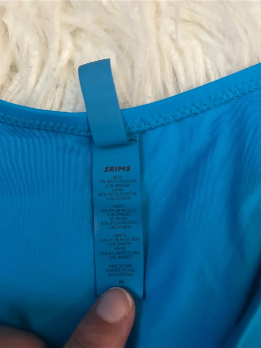 SKIMS Bright Teal Triangle Bikini Set